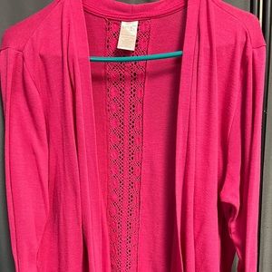 Terra & Sky Hot Barbie Pink Sweater Size 1X (16W/18W)